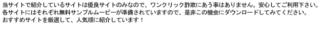 エッチ動画配信サイトランキングでご紹介